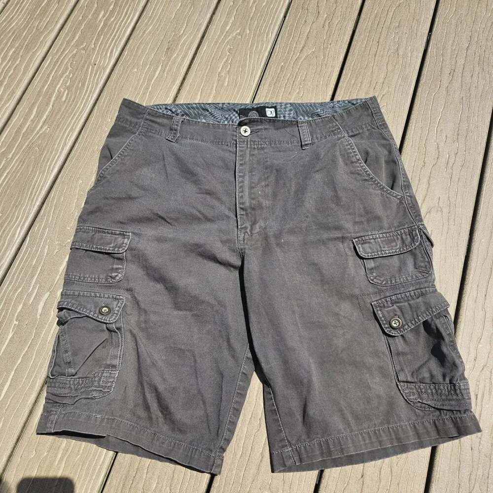 Ocean Pacific OP Men's Gray Cargo Shorts Size 36
